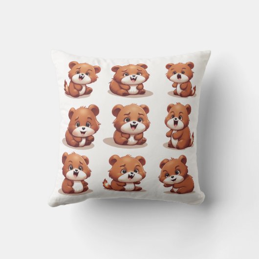 赤パンダ クッション (裏面)