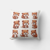 赤パンダ クッション (正面)