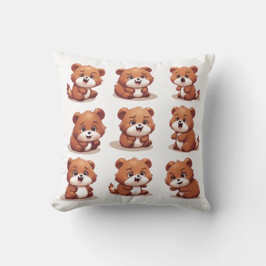 赤パンダ クッション (正面)