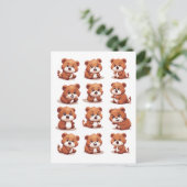 赤パンダ シーズンポストカード (スタンド正面)