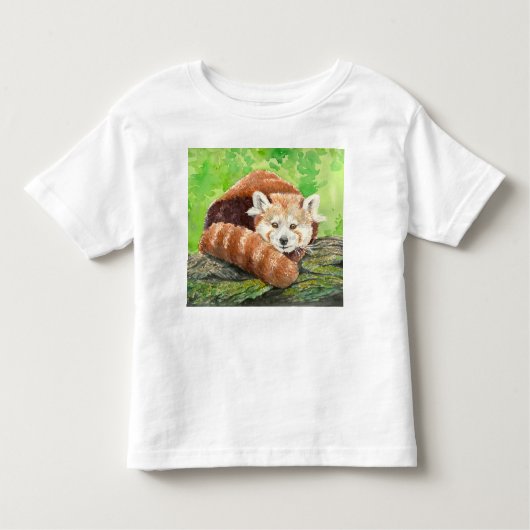 赤パンダ トドラーTシャツ (正面)