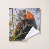 赤パンダ バスタオルセット (ウォッシュタオル)