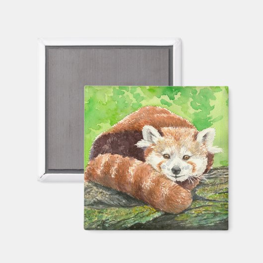 赤パンダ マグネット (正面/裏面)