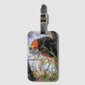 赤パンダ ラゲッジタグ (正面縦)