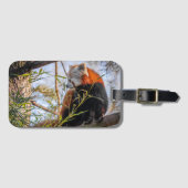 赤パンダ ラゲッジタグ (正面横)