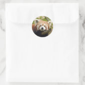 赤パンダ–004 ラウンドシール (バッグ)