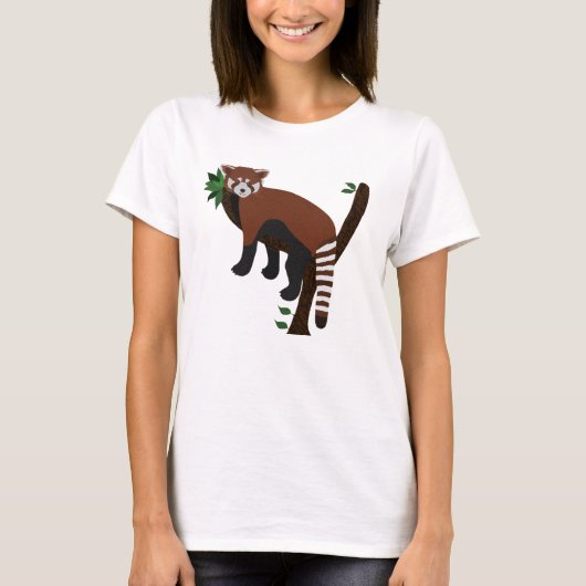 赤パンダTシャツ Tシャツ (正面)