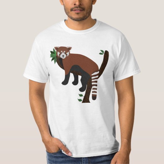 赤パンダTシャツ Tシャツ (正面)