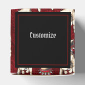 赤パーソナライズされたい角 フェイバーボックス (上部)