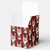 赤パーソナライズされたい角 フェイバーボックス (オープン)