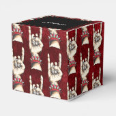 赤パーソナライズされたい角 フェイバーボックス (裏面サイド)