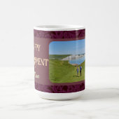 赤パーソナライズされたお母さん向け退職祝い コーヒーマグカップ (中央)