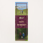 赤パーソナライズされたお母さん向け退職祝い ヨガマット (正面)