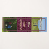 赤パーソナライズされたお母さん向け退職祝い ヨガマット (正面(横))