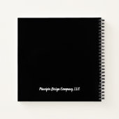 赤パーソナライズされたさくらんぼスケッチブックジャーナル ノートブック (裏面)