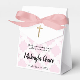 赤パーソナライズされたちゃんの女の子ピンクのバプテ感謝していィスト フェイバーボックス