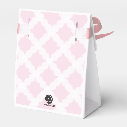 赤パーソナライズされたちゃんの女の子ピンクのバプテ感謝していィスト フェイバーボックス (裏面サイド)