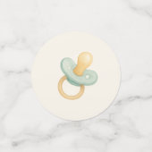 赤パーソナライズされたちゃんシャワーテーブル紙吹雪 コンフェッティ (スモール正面)