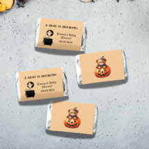 赤パーソナライズされたちゃんシャワーハローウィンパーティ