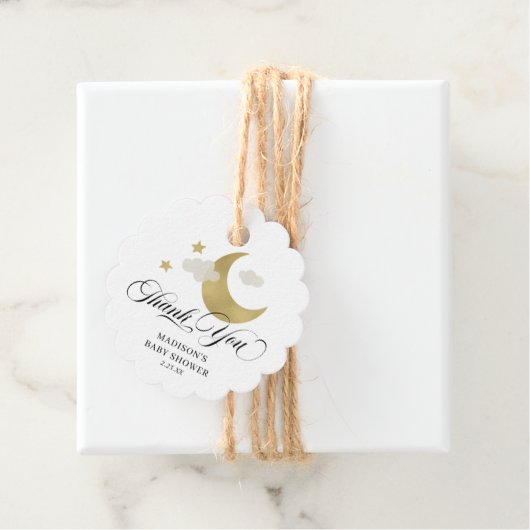 赤パーソナライズされたちゃんシャワームーン&スターズ フェイバータグ (インサイチュ)