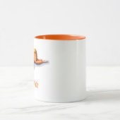 赤パーソナライズされたちゃんシャワー中性ベビー睡眠用マグカップ マグカップ (中央)