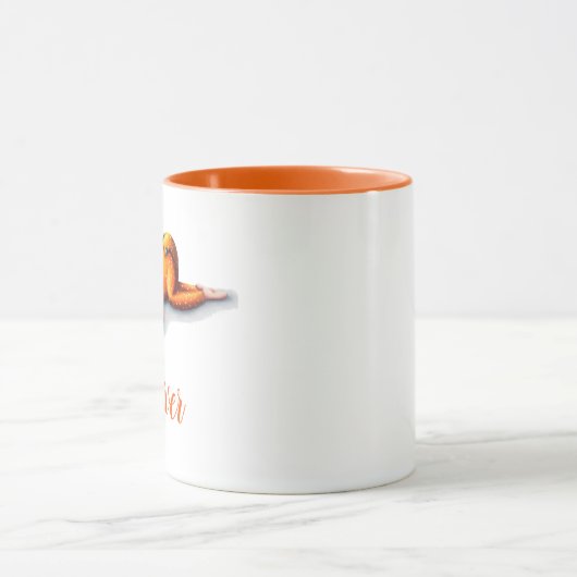 赤パーソナライズされたちゃんシャワー中性ベビー睡眠用マグカップ マグカップ (中央)