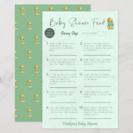 赤パーソナライズされたちゃんシャワー確執Baby Showerゲーム