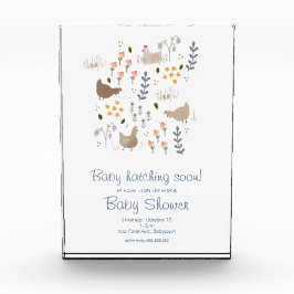 赤パーソナライズされたちゃんシャワー フォトブロック