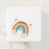 赤パーソナライズされたちゃんユニークのシャワー フェイバータグ (インサイチュ)