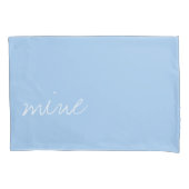 赤パーソナライズされたちゃん青 枕カバー (正面左)