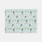 赤パーソナライズされたちゃん | 30x40フリース フリースブランケット (正面(横))