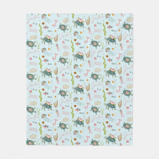 赤パーソナライズされたちゃん | 50x60フリース フリースブランケット (正面)