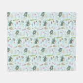 赤パーソナライズされたちゃん | 50x60フリース フリースブランケット (正面(横))