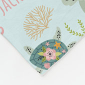 赤パーソナライズされたちゃん | 50x60フリース フリースブランケット (角)