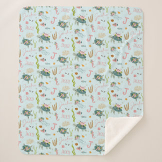 赤パーソナライズされたちゃん | 50x60 シェルパブランケット