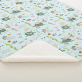 赤パーソナライズされたちゃん | 50x60 シェルパブランケット (3/4)