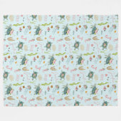 赤パーソナライズされたちゃん | 60x80フリース フリースブランケット (正面(横))