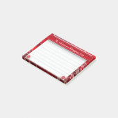 赤パーソナライズされたのクリスマスショッピング一覧 ポストイット (アングル)