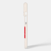 赤パーソナライズされたの少女 Case-Mate iPhoneケース (裏面 / 左)