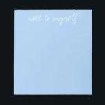 赤パーソナライズされたん坊青 ノートパッド<br><div class="desc">文字をカスタマイズし、イニシャルを追加し、削除します。白の文字が赤ちゃんの青い背景に表示されます。</div>