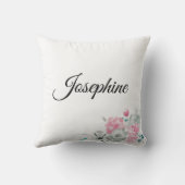 赤パーソナライズされたん坊|房宝水彩花 クッション (裏面)