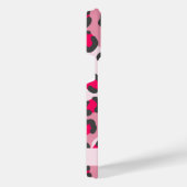 赤パーソナライズされたアニマルプリント iPhoneケース (右側面)