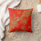 赤パーソナライズされたアンティーク車、素朴な金属枕 クッション (ブランケット)