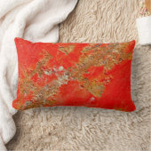 赤パーソナライズされたアンティーク車、素朴な金属枕 ランバークッション (ブランケット)