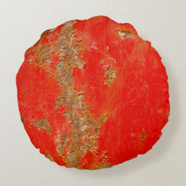 赤パーソナライズされたアンティーク車、素朴な金属 ラウンドクッション