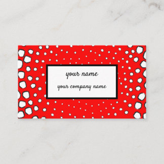 赤パーソナライズされたキジインスパイア 名刺