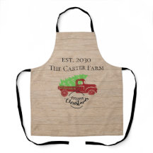 赤パーソナライズされたトラックのクリスマスツリー