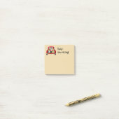 赤パーソナライズされたトラック ポストイット (デスク上)