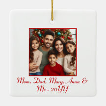 赤パーソナライズされたメリーの聖降誕祭