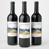 赤パーソナライズされたワインまたは白ワインラベルデザイン ワインラベル (ボトル)